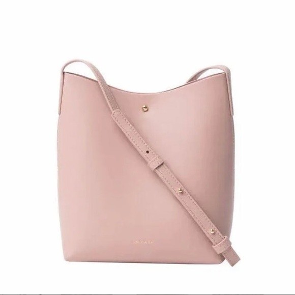 Samara Pink Vegan Leather Crossbody Bag - Picture 1 of 8
